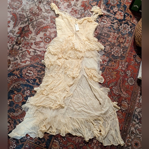 NWT Anthropologie ivory gorgeous vintage style wedding dress - Picture 6 of 9